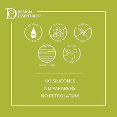Design Essentials Almond Avocado Leave-In Detangling with Comb reduces knots and speeds up styling.