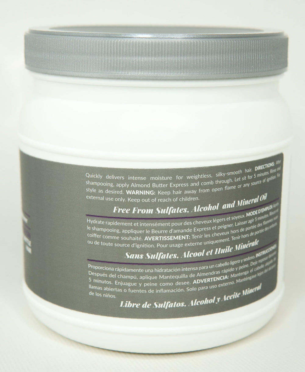 Design Essentials Almond Butter Express creamy texture close-up for instant moisture.