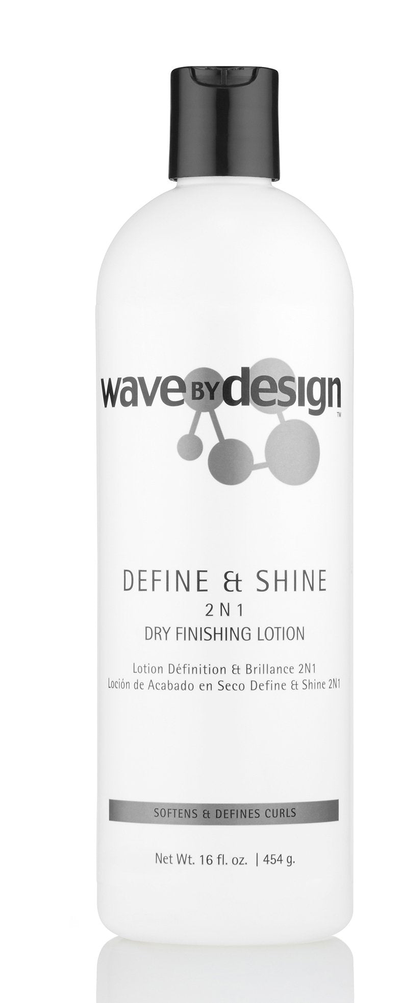 Design Essentials Define & Shine bottle pour for precise application and lightweight finish