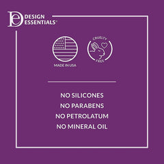 Design Essentials Honey Creme shampoo in hand to show soft, manageable hair.
