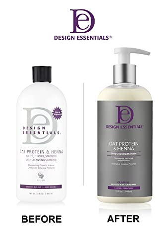 Design Essentials shampoo lather showing fullness and improved manageability