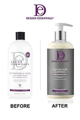 Design Essentials shampoo lather showing fullness and improved manageability