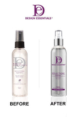Design Essentials Reflections Liquid Shine: brillo luminoso y protección térmica durante el peinado