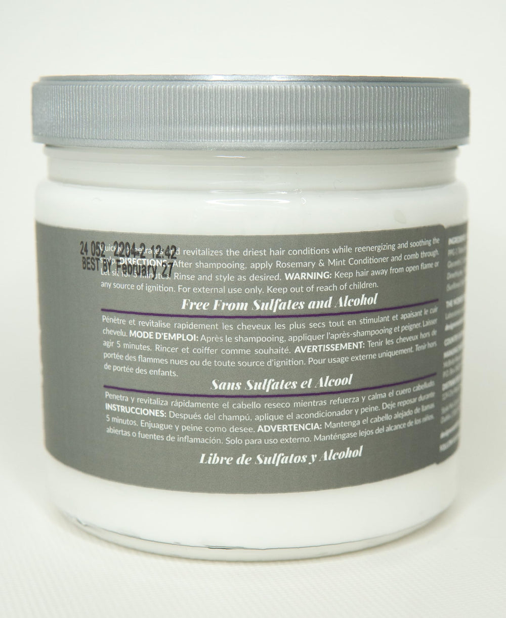 Design Essentials Rosemary & Mint conditioner smoothing hair cuticles and reducing frizz