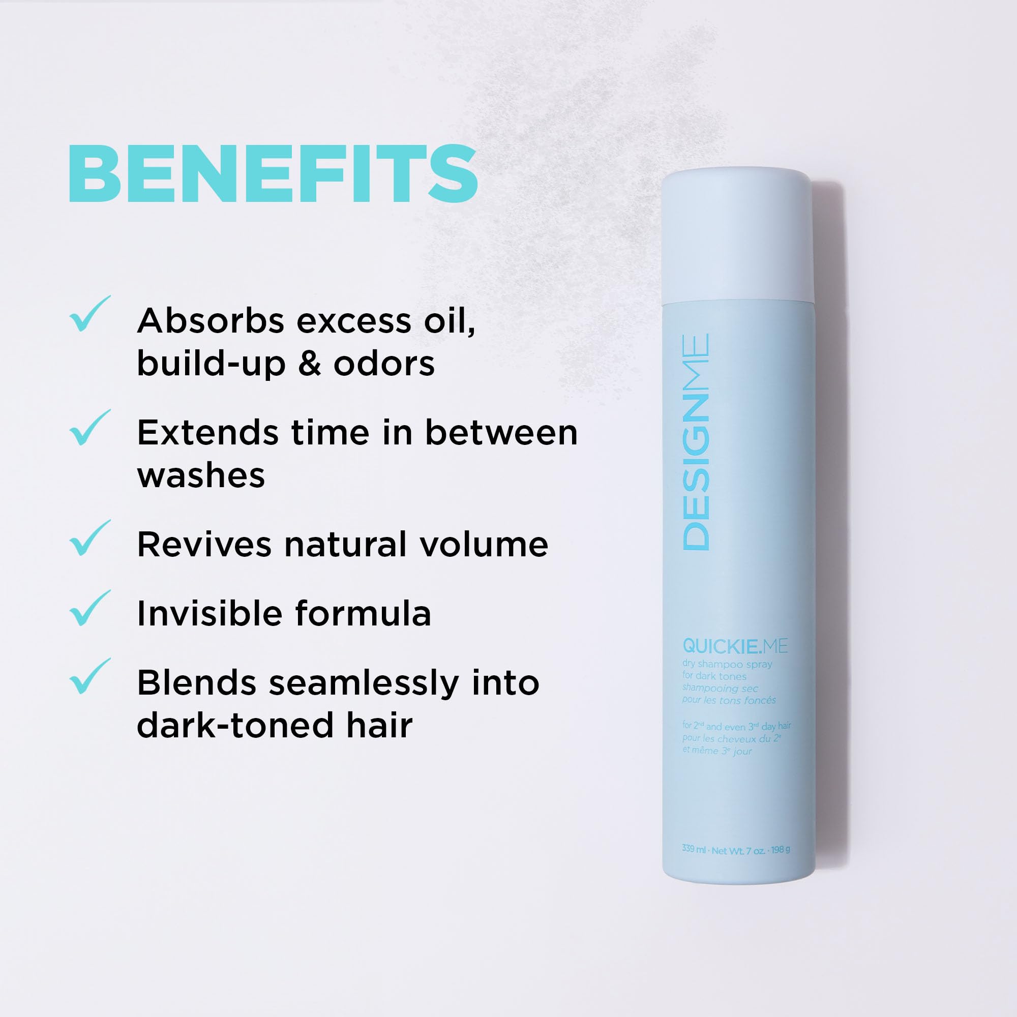 Design.Me QUICKIE.ME Dark Tones absorption closeup highlights oil uptake without residue.