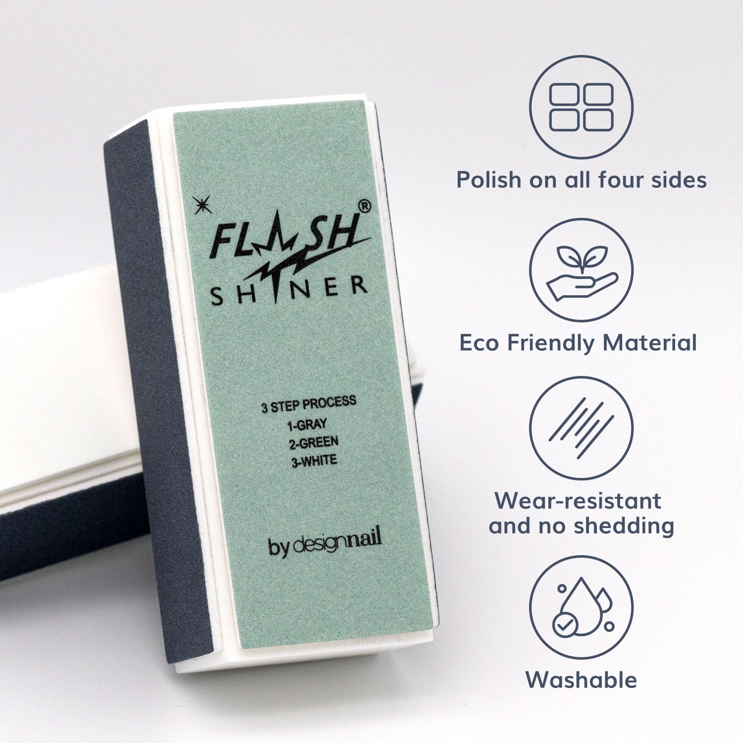 Design Nail Flash Shiner Block condition side nourishes and refines nail surface
