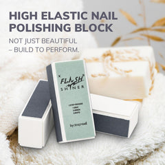 Design Nail Flash Shiner Block polish side delivers natural glossy shine