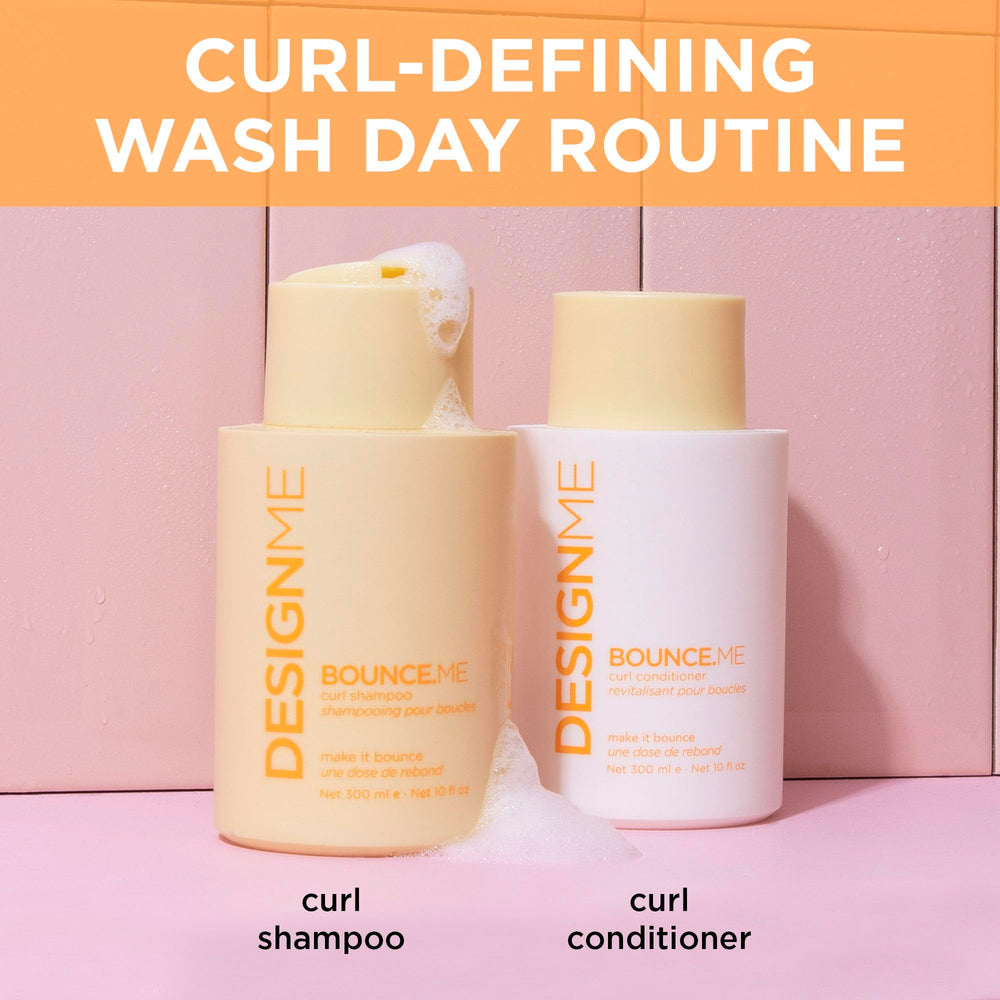 Design.Me BOUNCE.ME frizz-control closeup suggests lasting manageability.