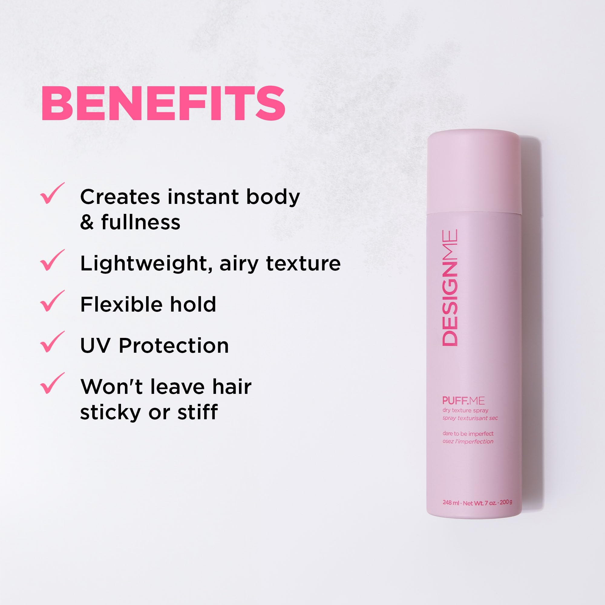 Design.Me PUFF.ME boosts volume with brushable texture