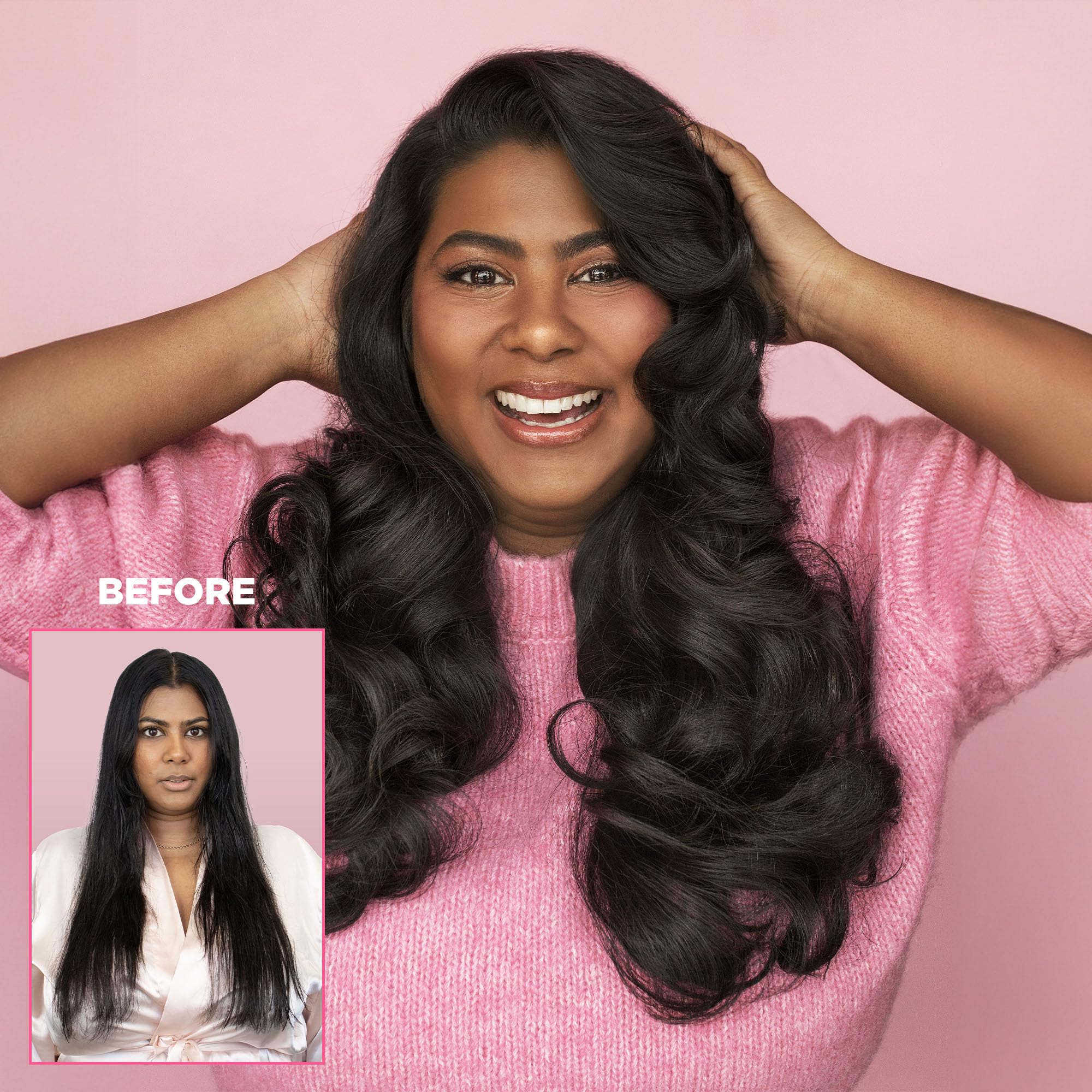 Design.Me PUFF.ME Hair Powder mess-free spray nozzle in action