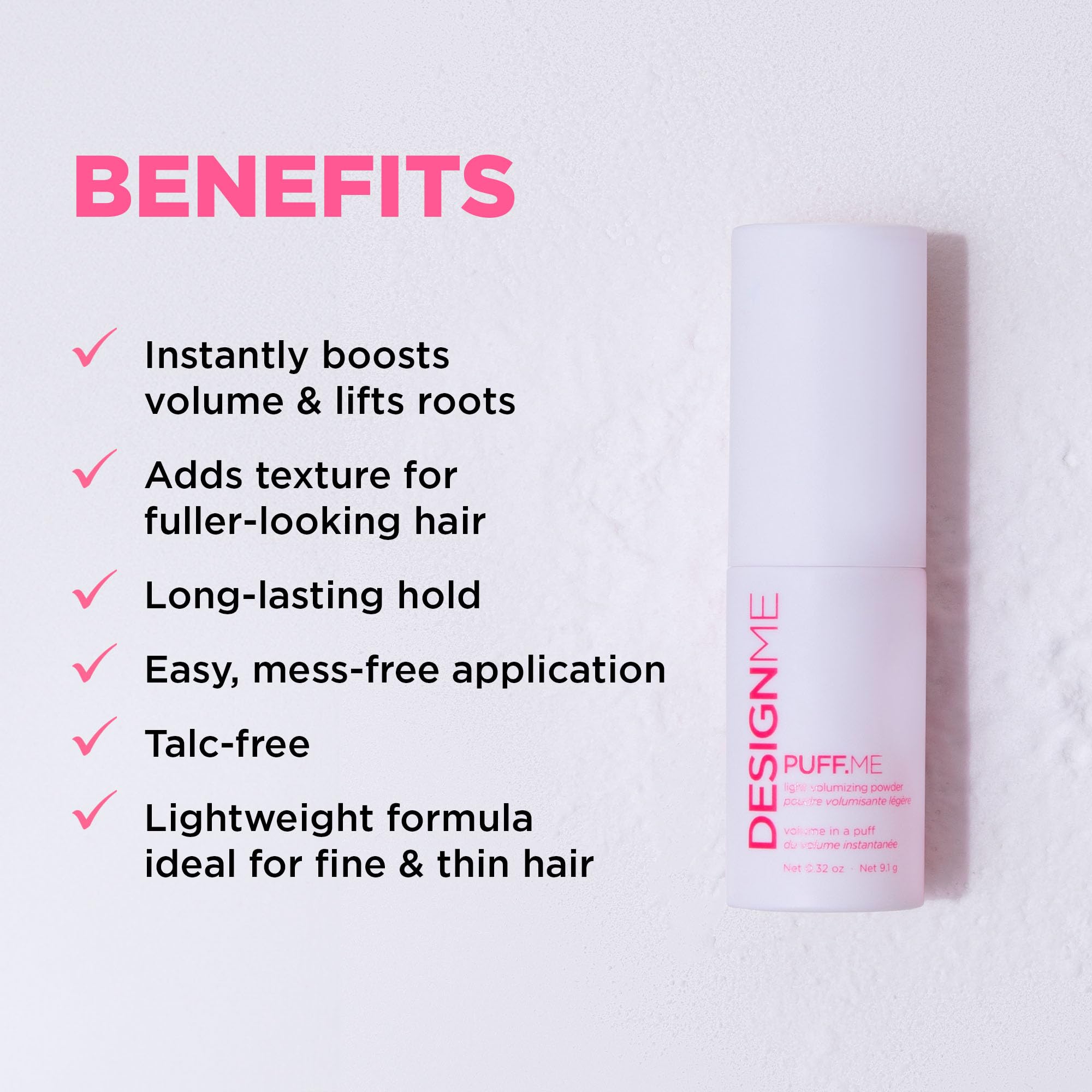 Design.Me PUFF.ME Hair Powder root lift for instant volume