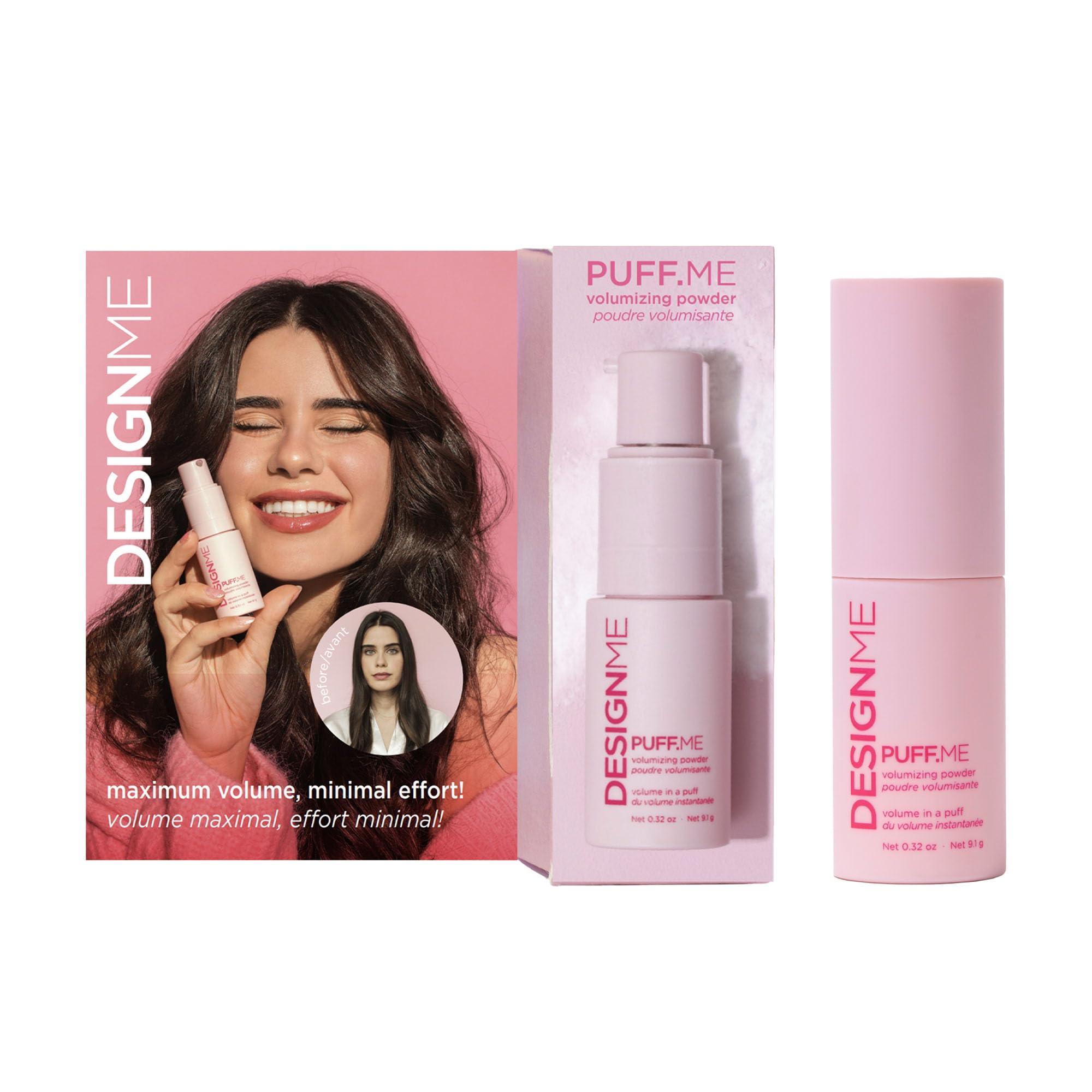 Design.Me Puff.ME updo-base enabling easy styling and root lift.
