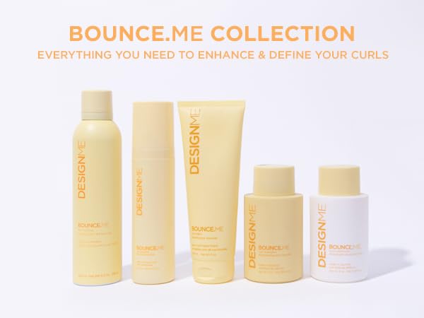 Design.Me BOUNCE.ME frizz-free shine on sunlit curls.