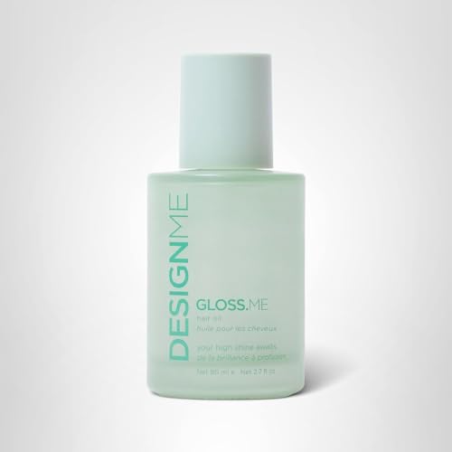 Hair shows a glossy finish after using Design.Me GLOSS.ME.