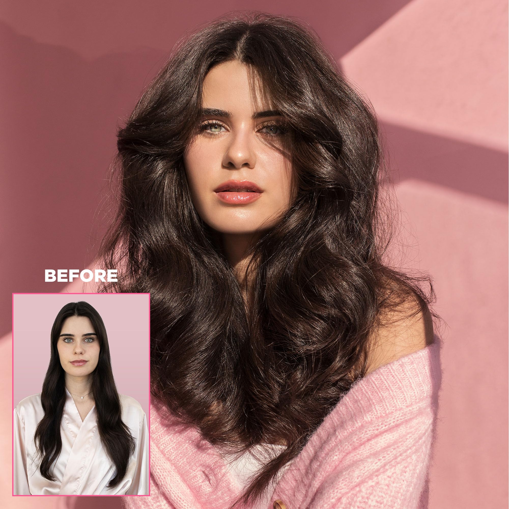 PUFF.ME formula with vitamin B5 and vitamin E nourishes hair