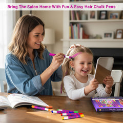 Desire Deluxe light pink hair chalk delivers soft, washable color for daily looks