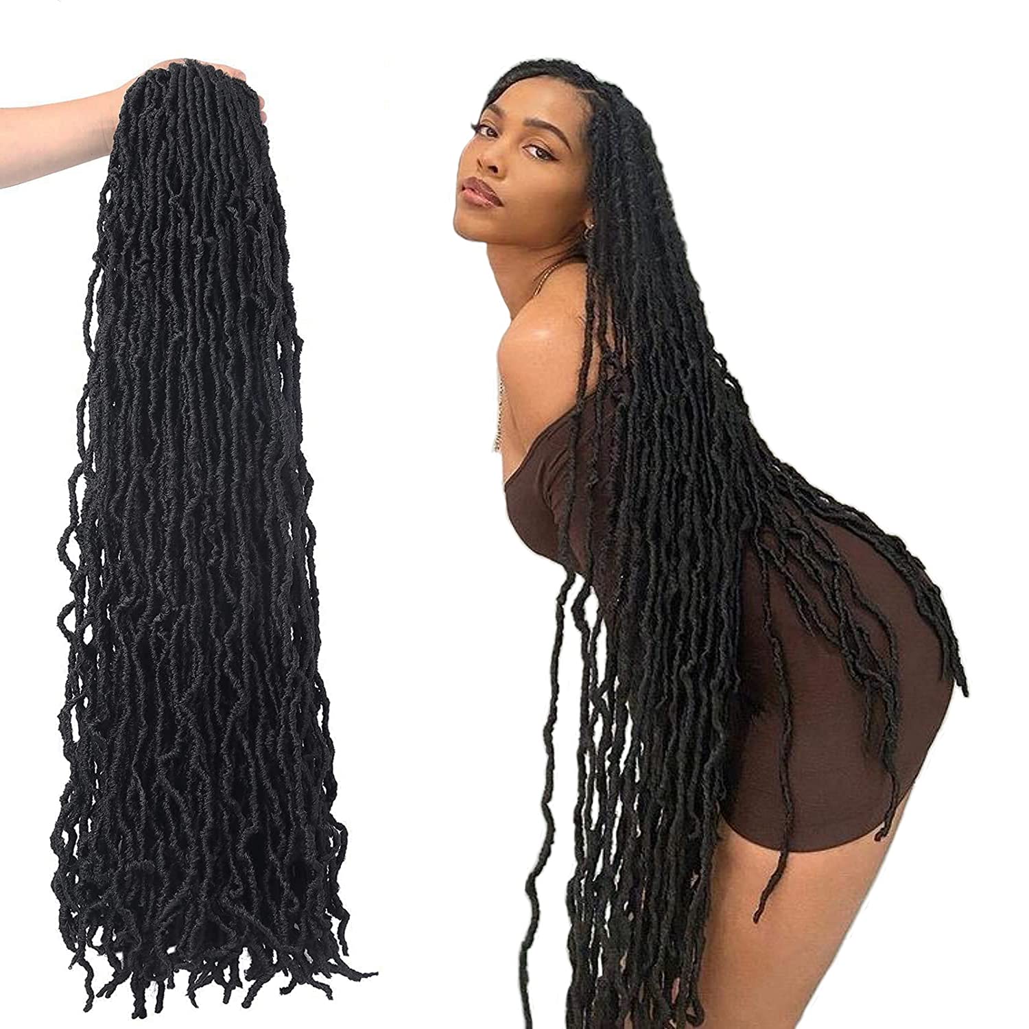 Desire4hair 36inch soft locs braids offer lightweight, natural movement.