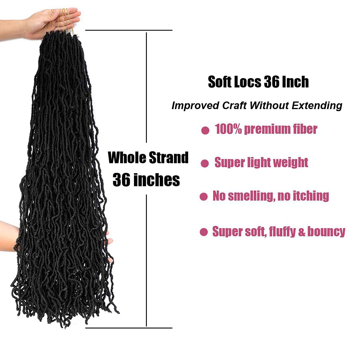 Desire4hair 7packs crochet hair provides full-head coverage and easy installation.