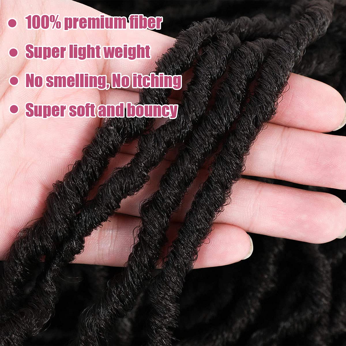 Desire4hair whole strand 36inch locs deliver a seamless long style.