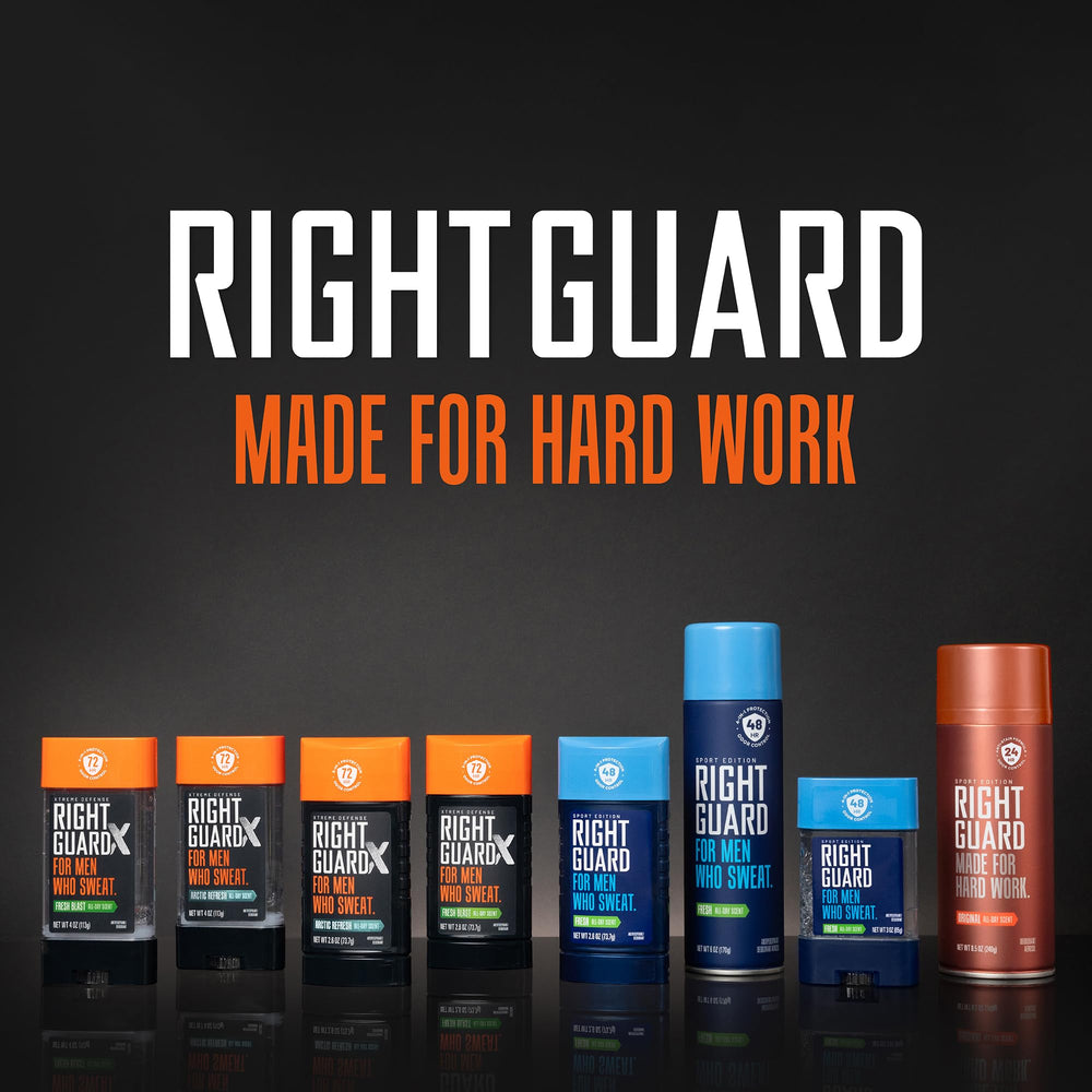 Desodorante anti-manchas de Right Guard Sport Original evita marcas en camisas.