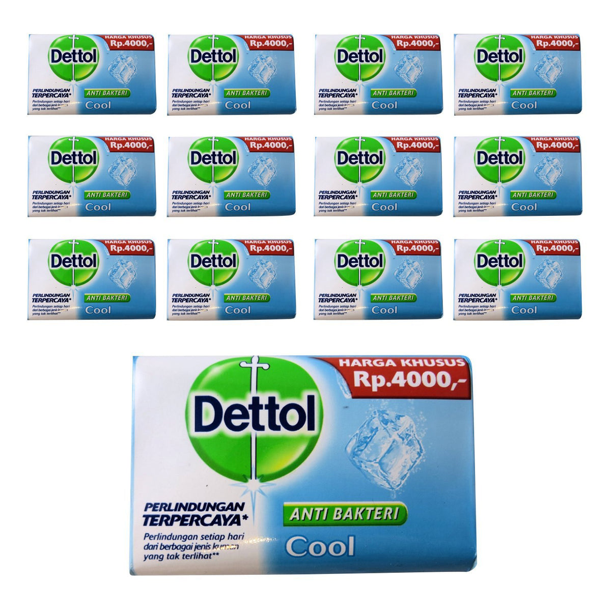 Dettol barra jabón refrescante para manos y cuerpo, protege contra gérmenes diariamente