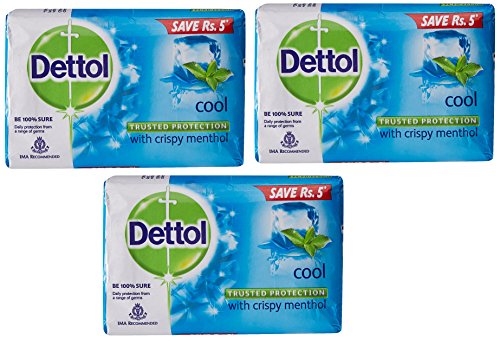 Dettol Cool Bar Soap offers a refreshing fragrance cue during showers.
