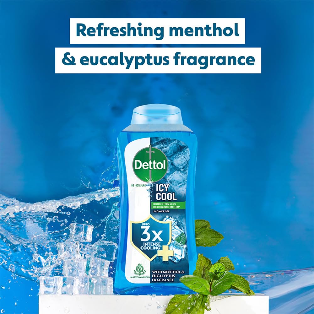 Dettol gel ducha cool uso diario, despierta sentidos al ducharse