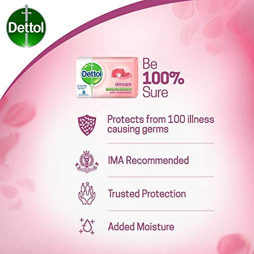 Dettol jabf3n cuidado de la piel 125 g barra espumando, espuma suave