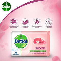 Dettol jabf3n cuidado de la piel 125 g barra, lista para usar