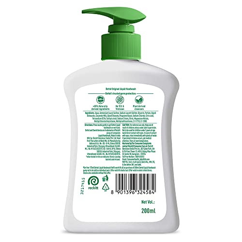 Dettol Jabon de manos Original, uso diario en casa, higiene segura.