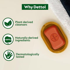 Dettol Original bar soap 100g pack6 family-use setup for everyday routines