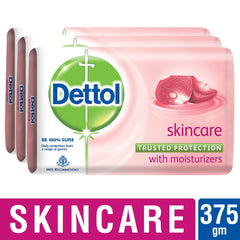Dettol Soap Value Pack packaging shot highlighting convenient three piece skincare set