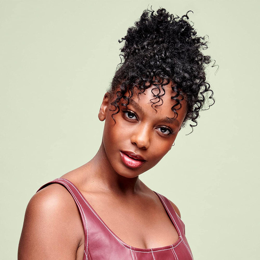 DevaCurl Finishing Styler Lightweight formula leaves no visible residue.