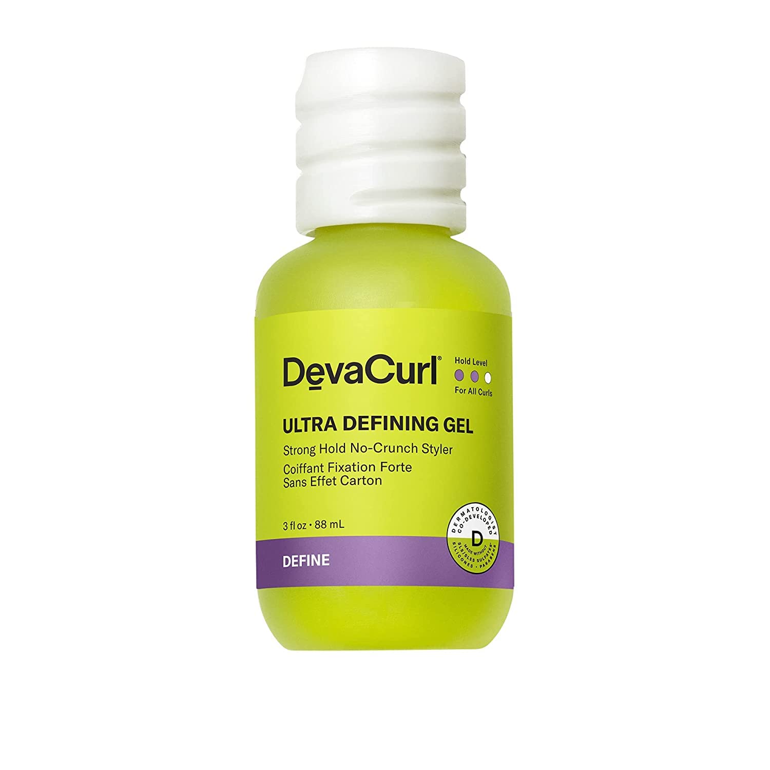 DevaCurl Gel Definición Ultra: vertido de la botella para aplicación controlada