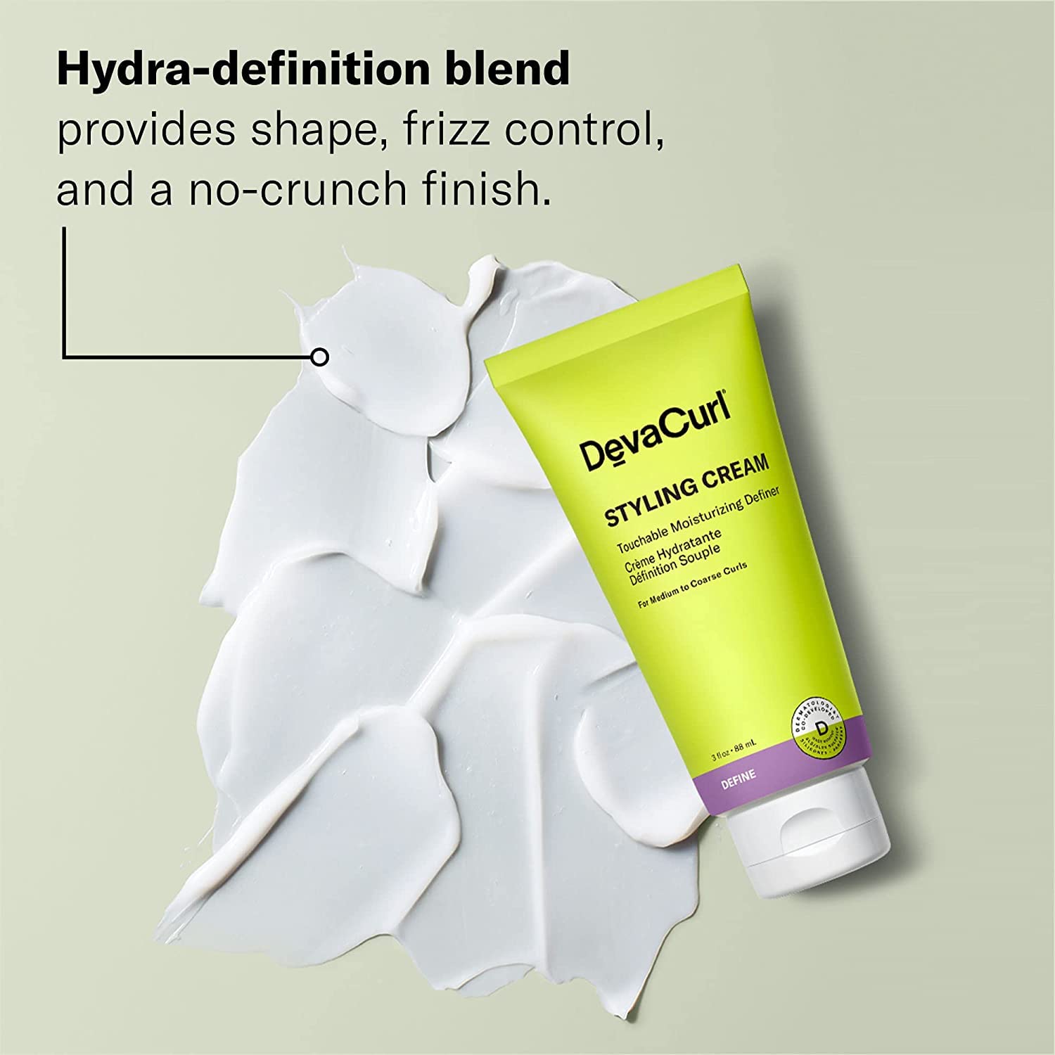 DevaCurl Hydra-definition blend keeps curls shiny and moisturized.