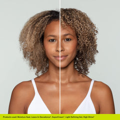 Humidity-ready DevaCurl gel controls frizz with smooth texture.