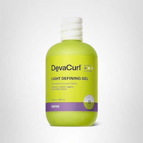 DevaCurl Light Defining Gel Vegan Cruelty-Free label communicates clean ingredients.