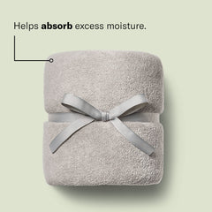 Close-up of DevaCurl microfiber texture for frizz reduction