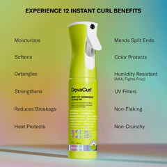 DevaCurl Mist of Wonders bottle spray provides a lightweight mist for quick detangling.