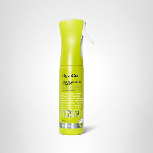 DevaCurl Mist of Wonders color-safe formula preserves color-treated curls' shine.