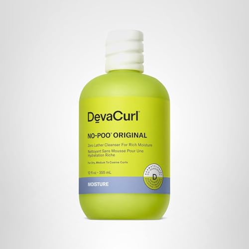 Rose-scented DevaCurl No-Poo Original bottle ready for daily routine.