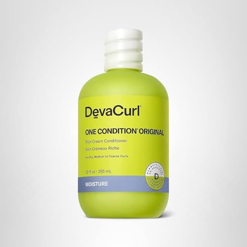 DevaCurl One Condition Original Rich Cream packaging conveys gluten-free vegan formula