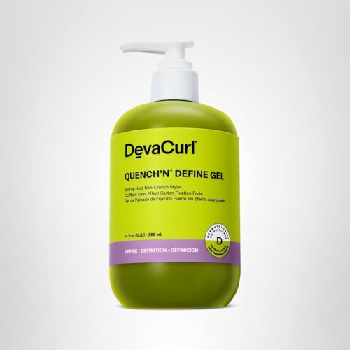 Non-crunch feel of DevaCurl Quench'n Define Gel on styled curls