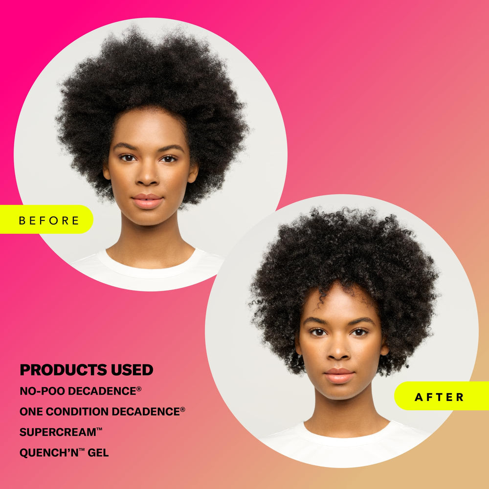 Shiny, moisturized curls after using DevaCurl Quench'n Define Gel