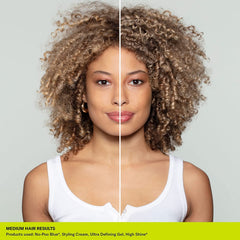 DevaCurl Maintains curl shine and improves manageability.