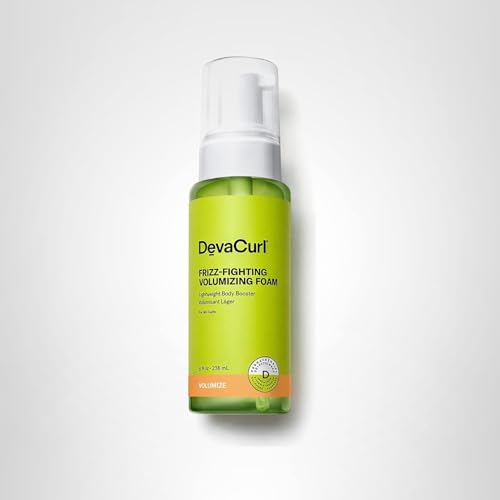 DevaCurl texture-and-finish closeup conveys lightweight feel and frizz control