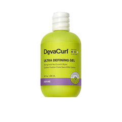DevaCurl Ultra Defining Gel Bright Breeze bottle shows bold hold and glossy finish.