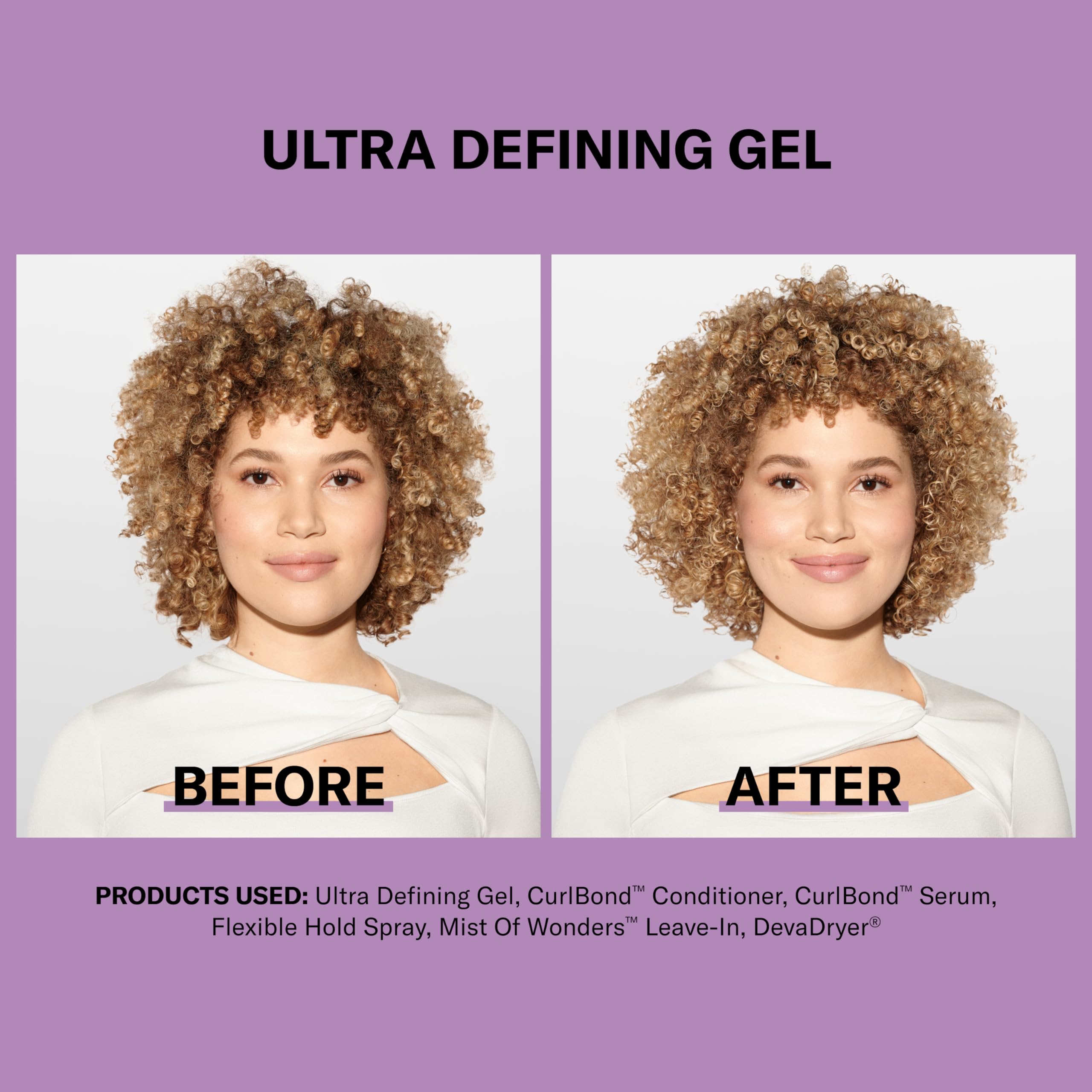 DevaCurl Ultra Defining Gel frizz control on smooth strands