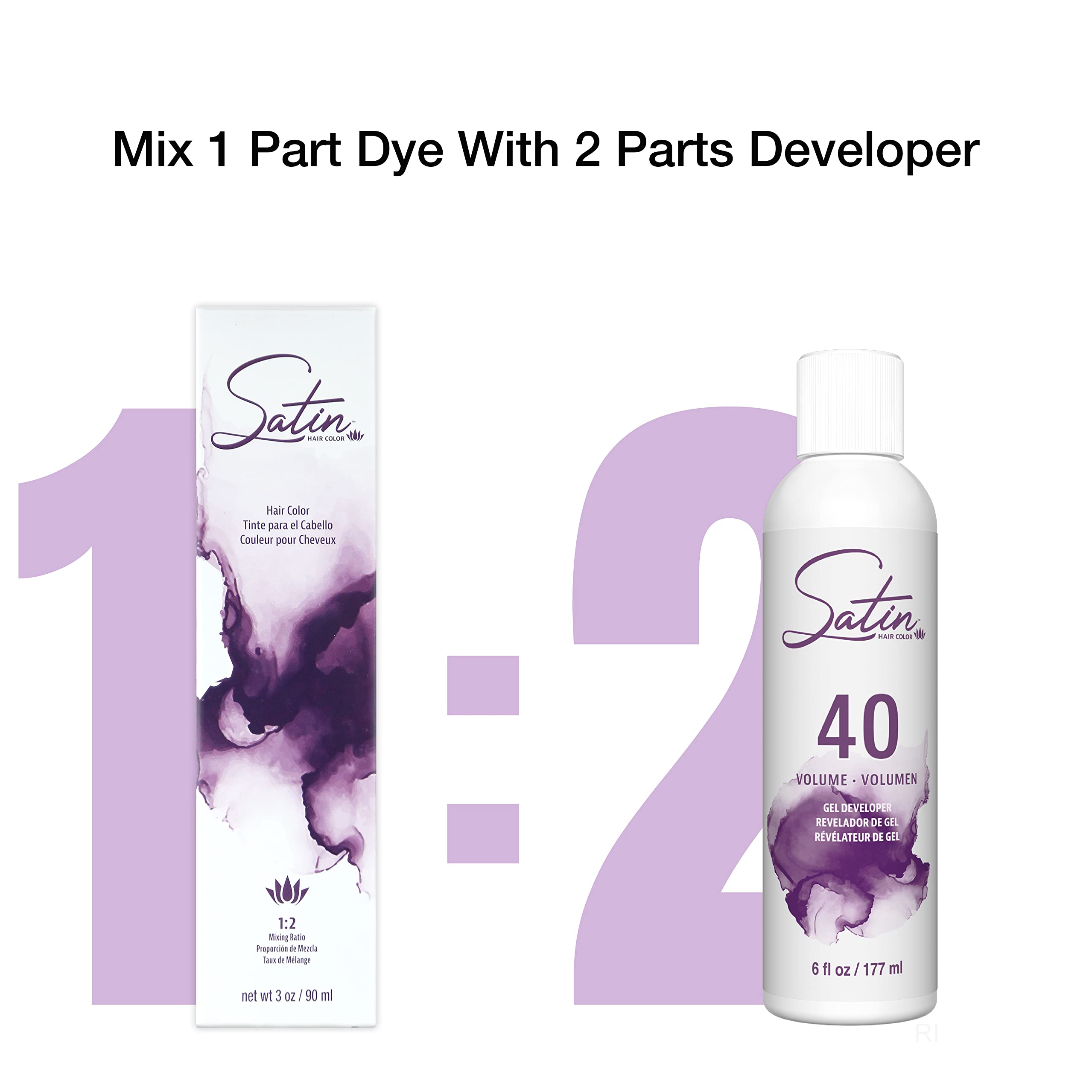 Developlus built-in reconstructor visual communicates added hair repair during color service