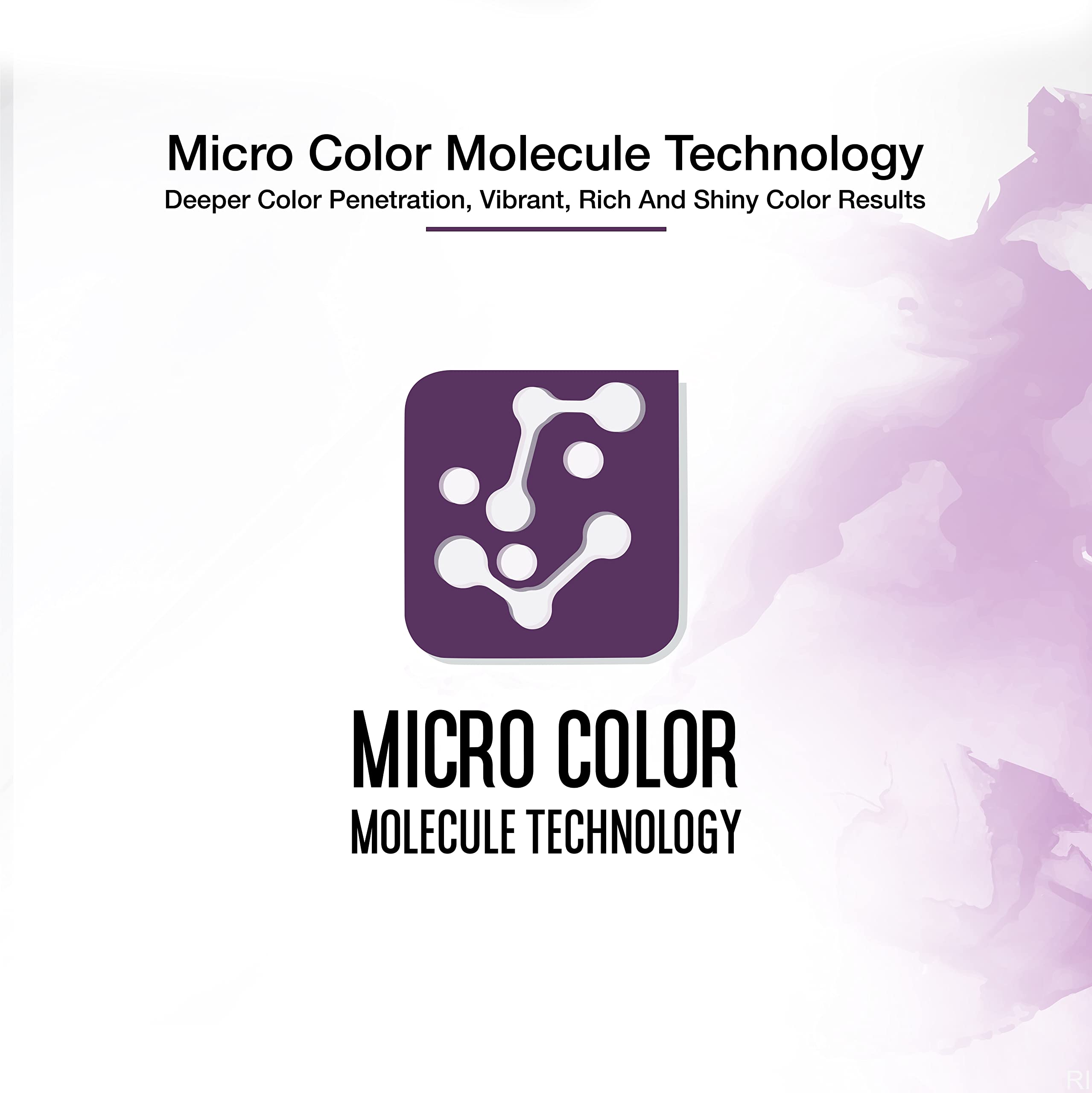 Developlus micro-color molecules close-up shows fade resistance and ultra-smooth finish